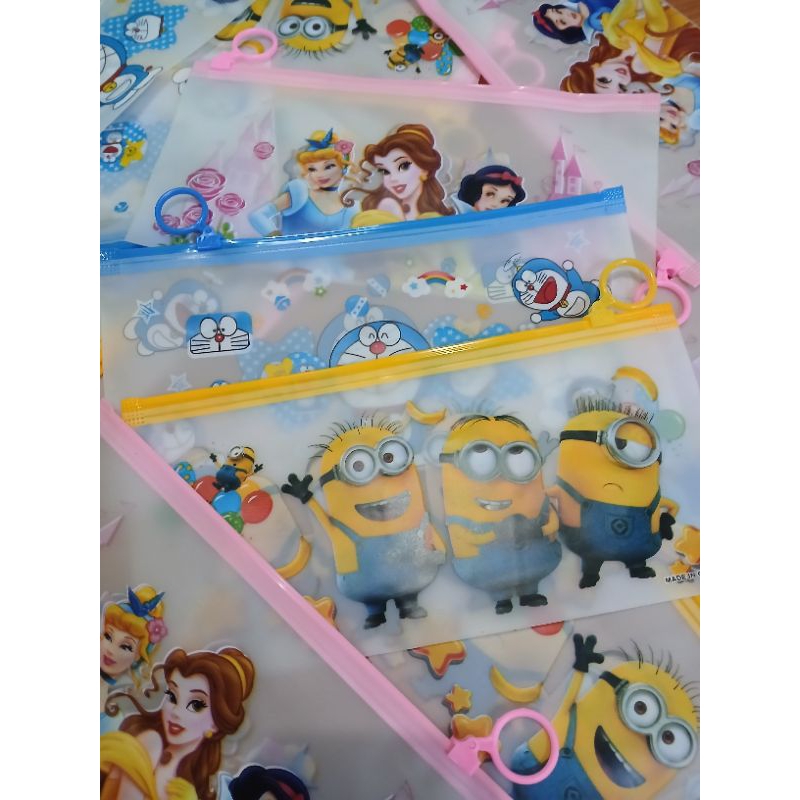 

tempat pensil plastik transparan/karakter/tempat make up
