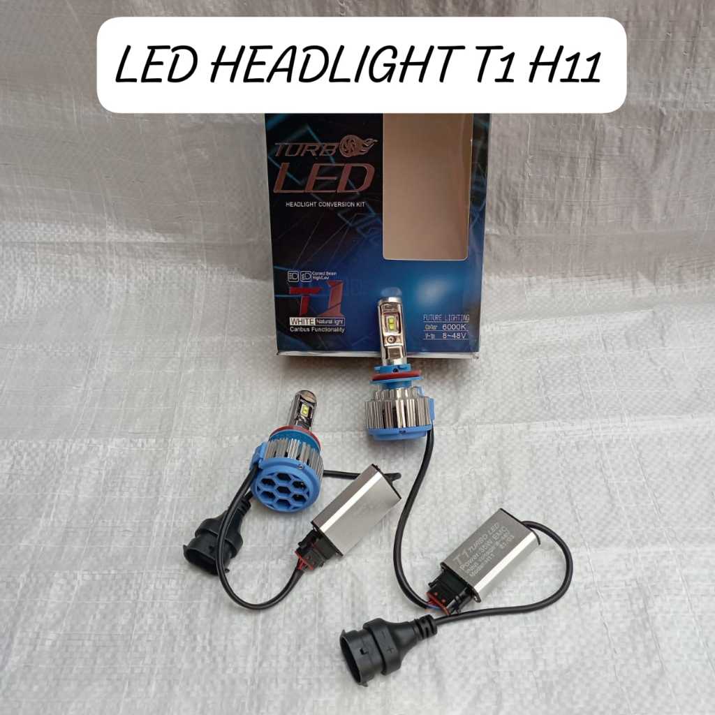LED Headlamp T1 H11 lampu kabut foglamp Headlight Turbo paling terang Bolham lampu mobil cembu Mobil