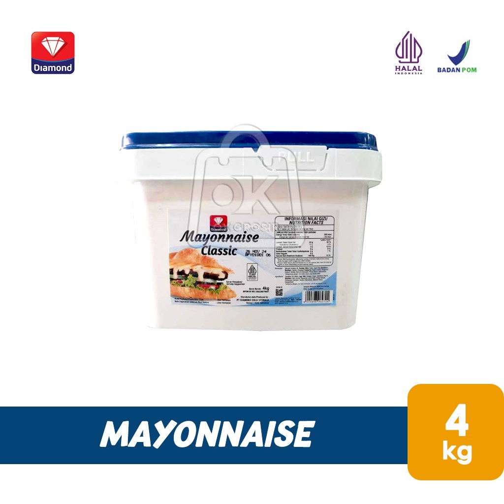 

Diamond Mayonnaise Reguler 4 kg (KHUSUS INSTANT)