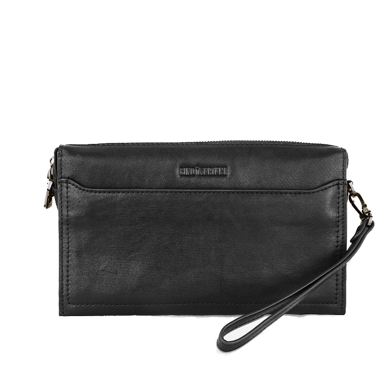 Tas Clutch Pria Gino Mariani Garret Hitam