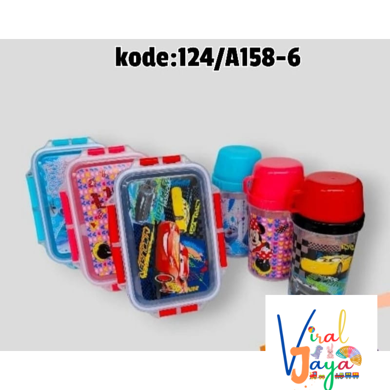 Kotak Makan Anak/Lunch Box Set/Kotak Makan Karakter/Tempat Makan Anak/Tempat Bekal Sekolah/BPA FREE