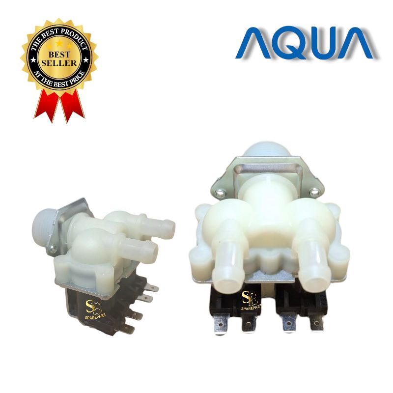 selenoid water inlet valve 2 inlet mesin cuci AQUA front loading • selenoid mesin cuci aqua double