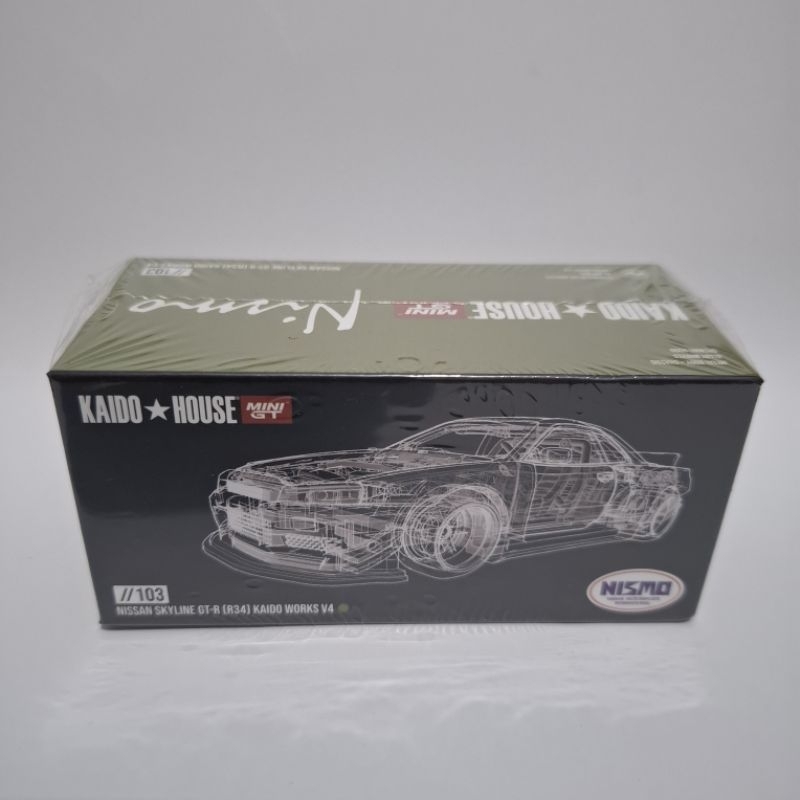 Mini GT Kaido House Nissan Skyline R34 Jade Green