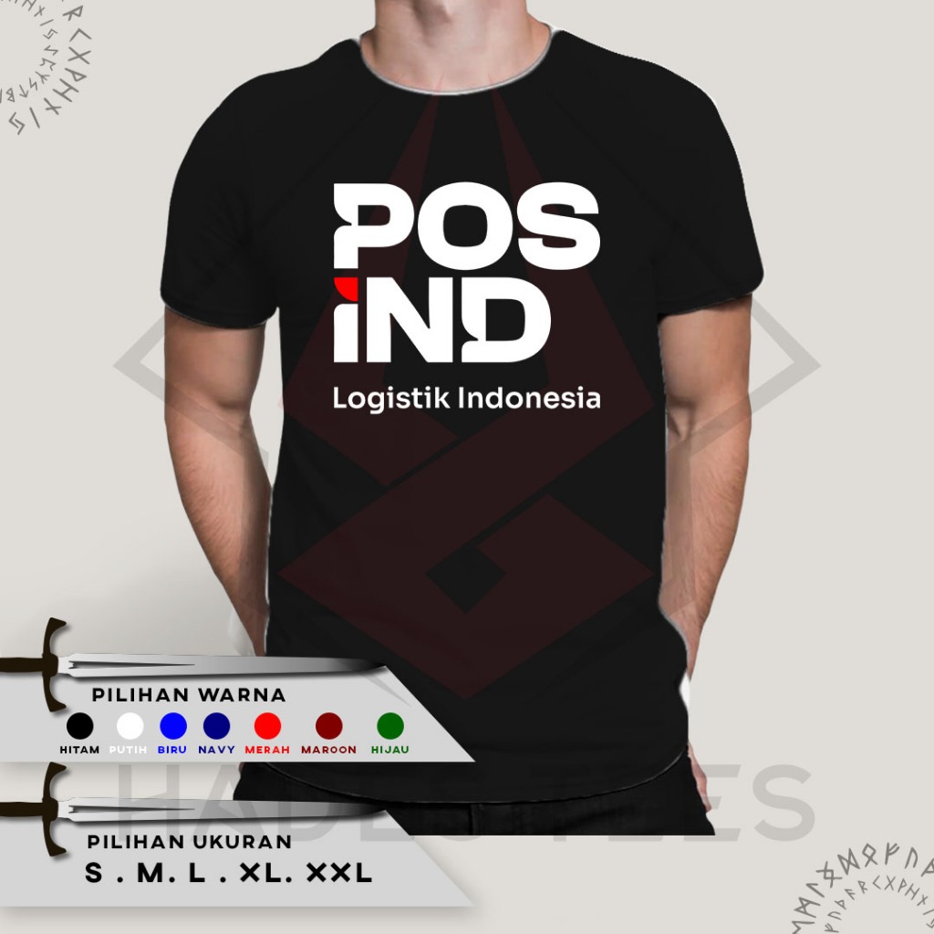Baju Kaos POS IND BUMN PT Pos Indonesia Terbaru