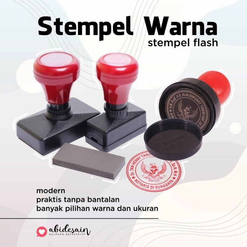 

Stempel Murah - Stempel Warna / Flash - Custom - Free Desain