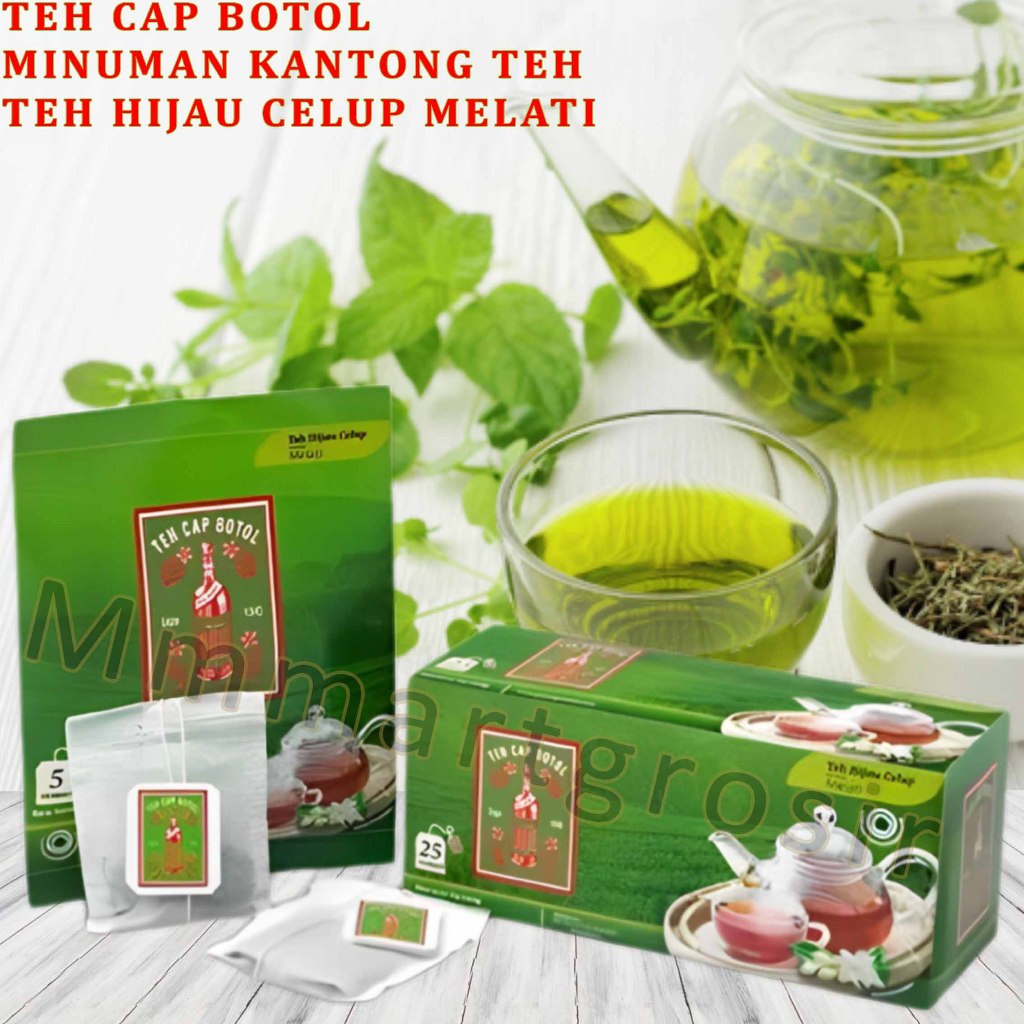 

Teh Cap Botol / Teh Hijau Celup Aroma Melati / Minuman Kantong Teh / 1Box Isi 25st