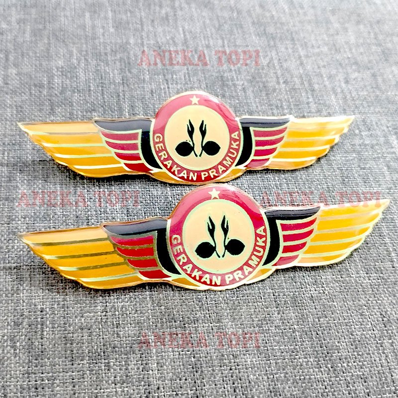 Pin Wing Pramuka Lencana Wing Gerakan Pramuka Tunas Kelapa Lencana Pramuka - Aneka Topi