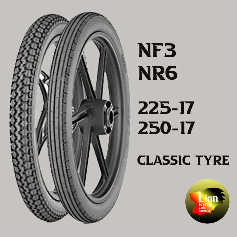 PAKET BAN KLASIK IRC INOUE C70 C800 ASTREA BAN LUAR DEPAN BELAKANG UKURAN 225-17 DAN 250-17 NF3 NR6