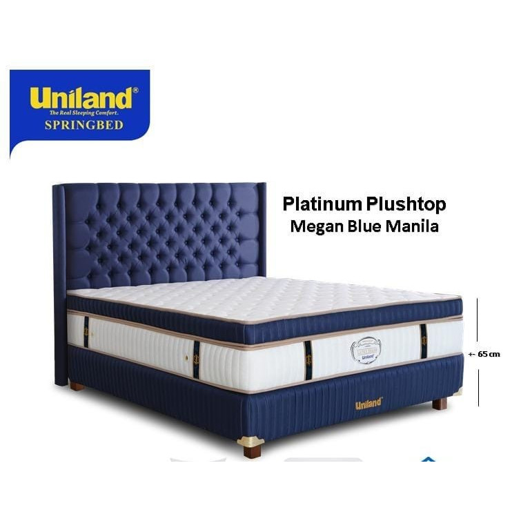 Springbed Set Uniland Platinum Plushtop MEGABLUE MANILA 180x200 / uniland platinum plushstop mattras