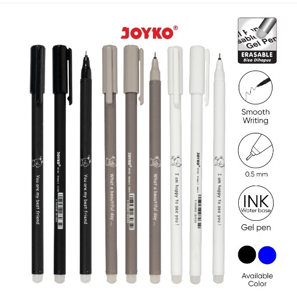 

ERASABLE GEL PEN PULPEN BISA DIHAPUS JOYKO GP-321 SHOKYO 3 GEL 0.5 MM