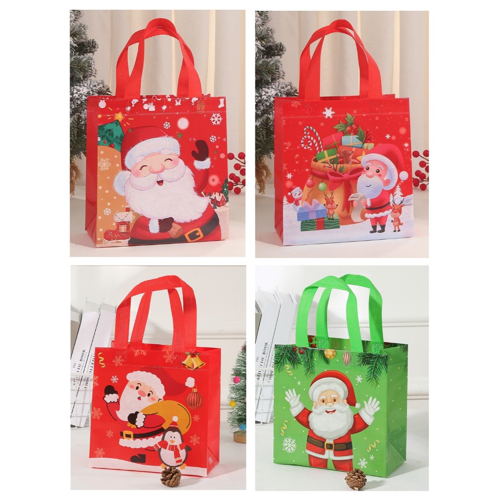 

Tas Bingkisan Tas Souvenir Tas Hadiah Goodie Bag Natal Christmas - Spunbond
