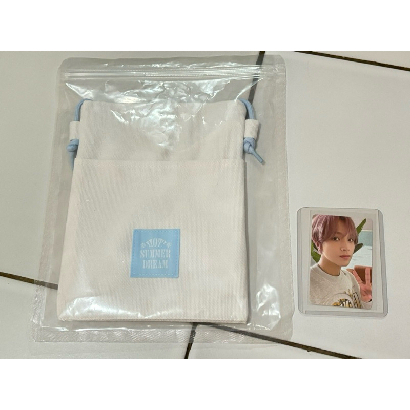 official mini bag + photocard pc set haechan nct dream hot summer dream md