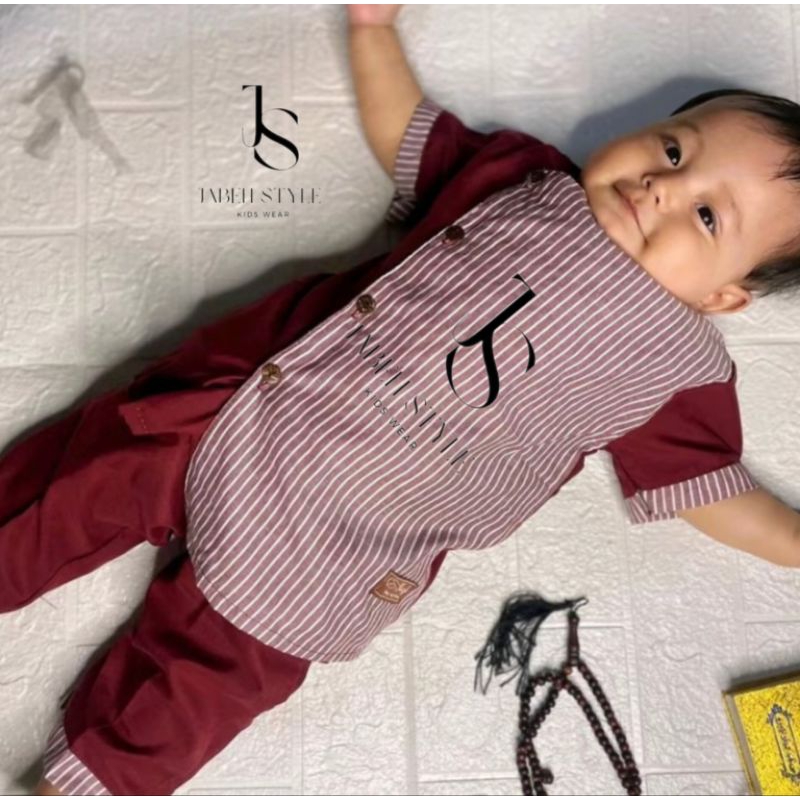 SETELAN BAJU KOKO LURIK ANAK BAYI 6 BULAN-5TAHUN/KOKO ADAT