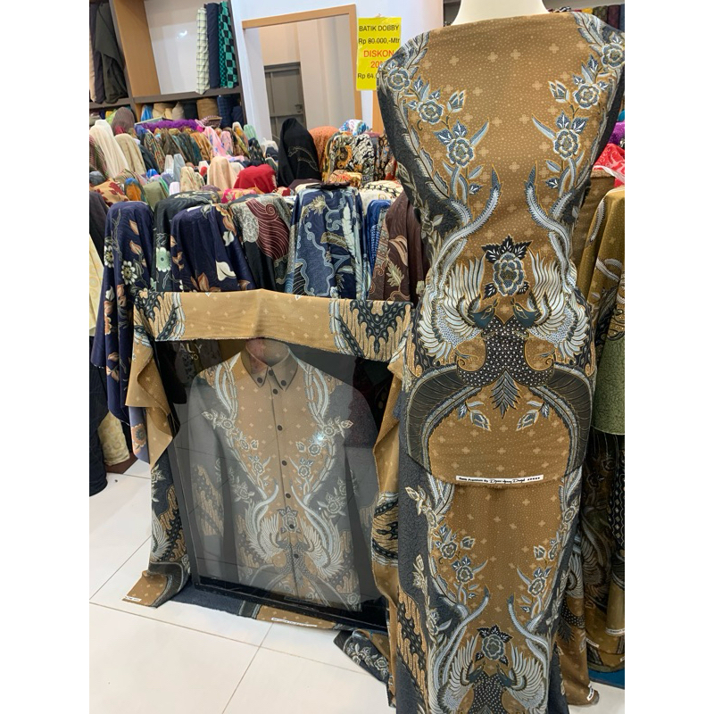 Bahan Kain Batik Dobby/ Bahan Kain Batik Dobby Silk