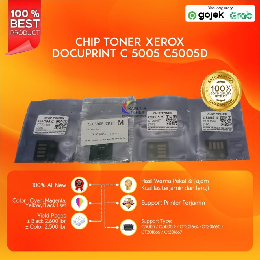 Chip Toner C5005 Fuji Xerox Docuprint C5005D C 5005 D C5005