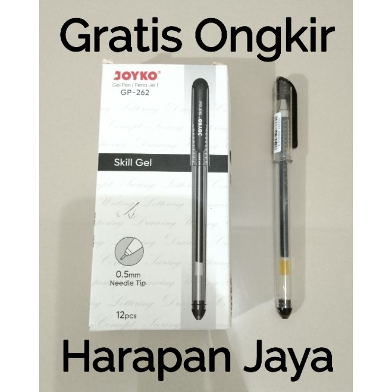 

Gel Pen GP-262 Skill Gel JOYKO 0.5mm Per Lusin ( ISI 12 PCS )