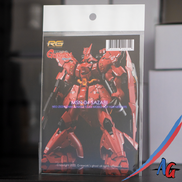 G-Rework RG Sazabi Water Decal Sticker