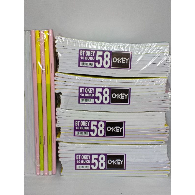 

Buku Tulis Okey 58 Lembar ( 1 pack isi 10 buku)