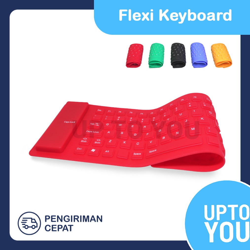 KODE J2W5 Keyboard Fleksibel USB  Flexible Keyboard USB