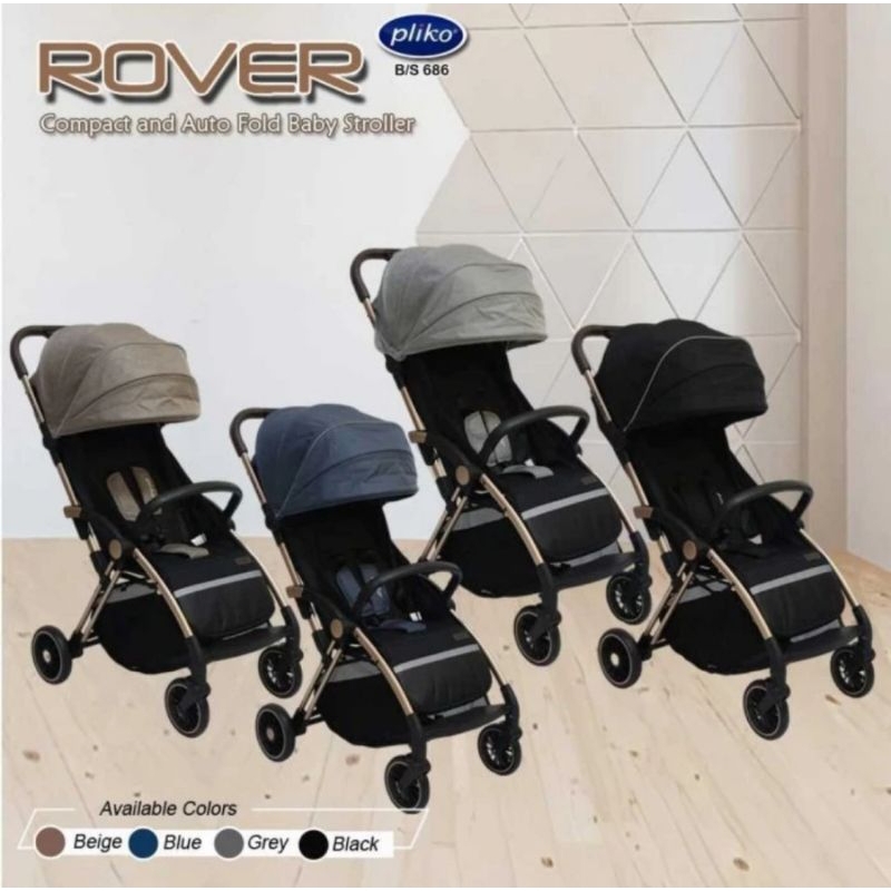 Stroller Bayi Pliko PK-686 ROVER Baby Stroller Cabin Size Stroller Traveling Kereta Dorong Bayi Doro