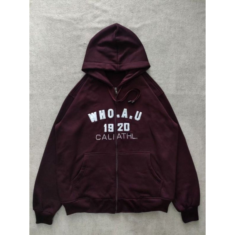 Jaket Hoodie Zipper WHO AU 1920 USA