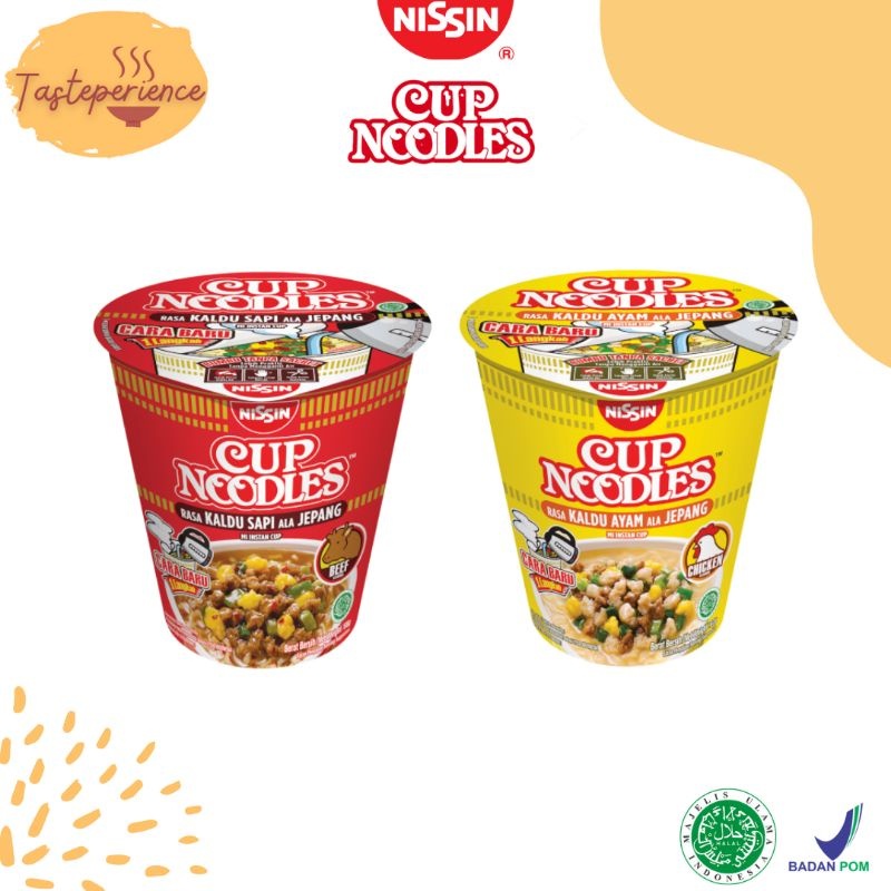 

NISSIN CUP NOODLES Kaldu Sapi/ Kaldu Ayam 66 -67gr