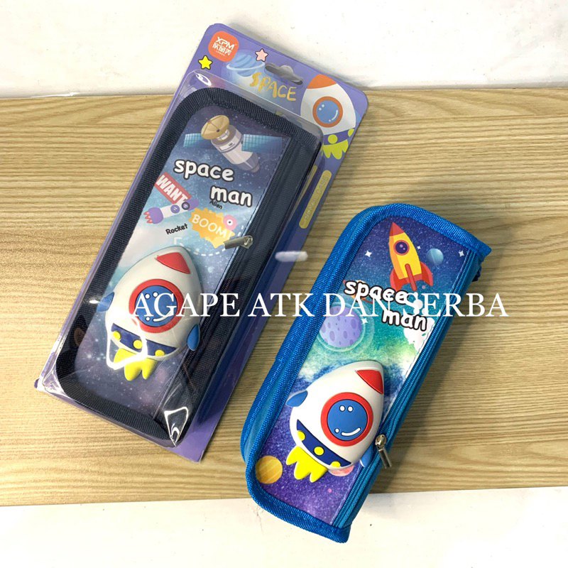 

KOTAK PENSIL / PC /PENCIL CASE MOTIF ROKET LUCU FANCY