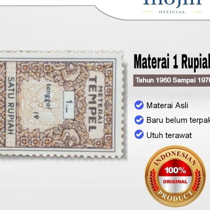 

Eksklusif Materai 1 Rupiah Tahun 196 1961 1962 1963 1964 1965 1966 1967 1968 1969 197 Perangko Matrai Tempel Asli Original