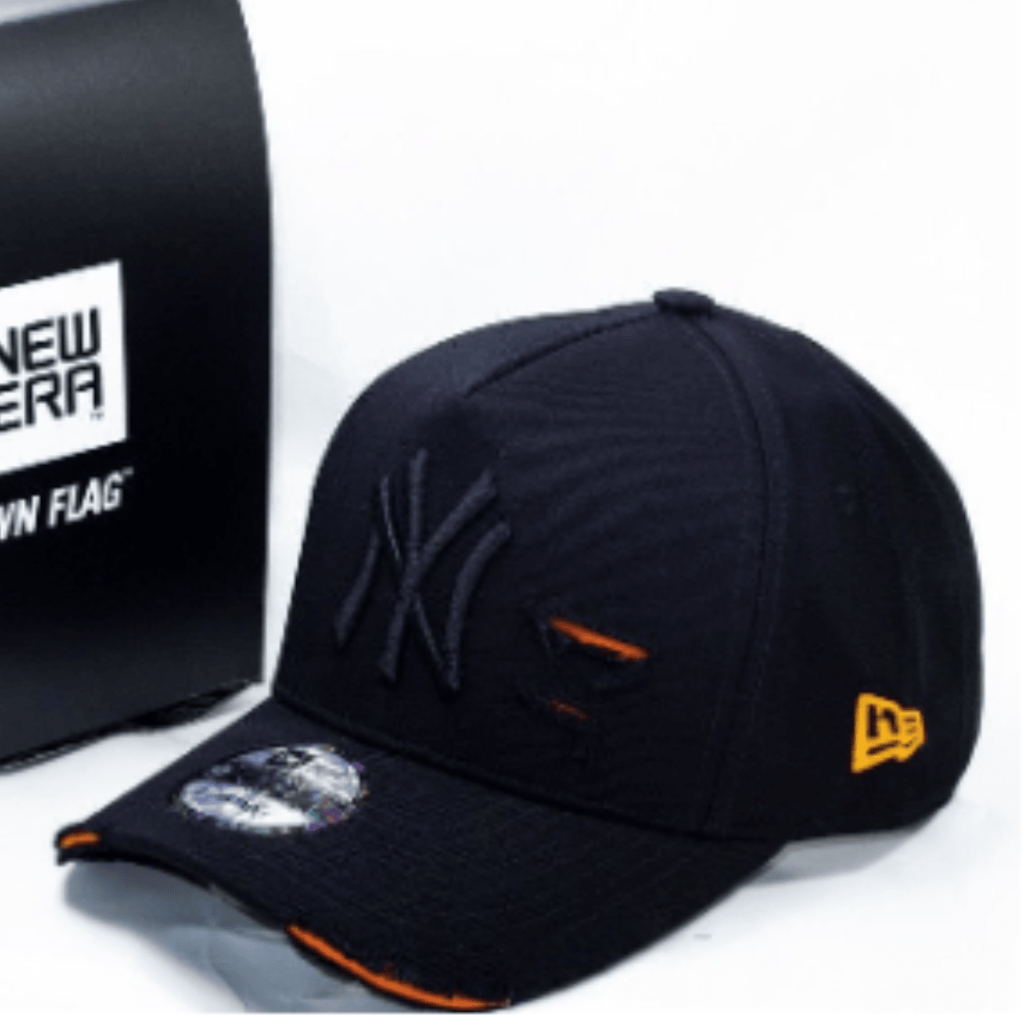 Topi Baseball NY New York Pria Distro Murah motif sobek Keren Simpel Kekinian