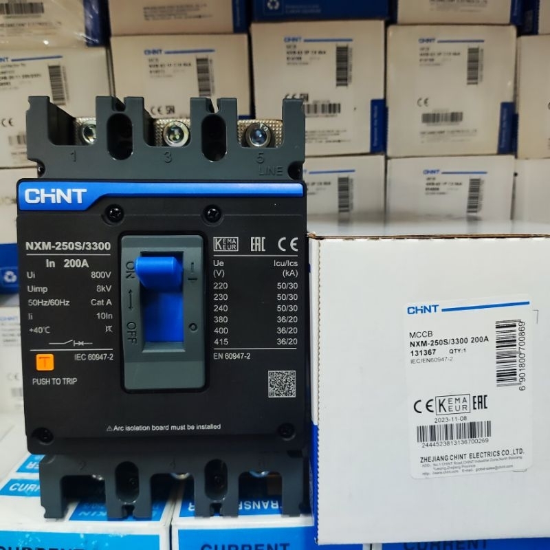 MCCB CHINT NXM250S 3P 160A 180A 200A 250A 36KA Chint Electric