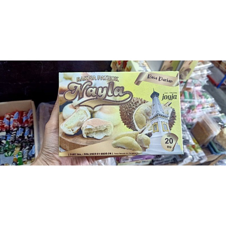 

SERU BAKPIA PATHOK NAYLA RASA DURIAN ISI 2 BIJI BARANG FRESH SETIAP HARI