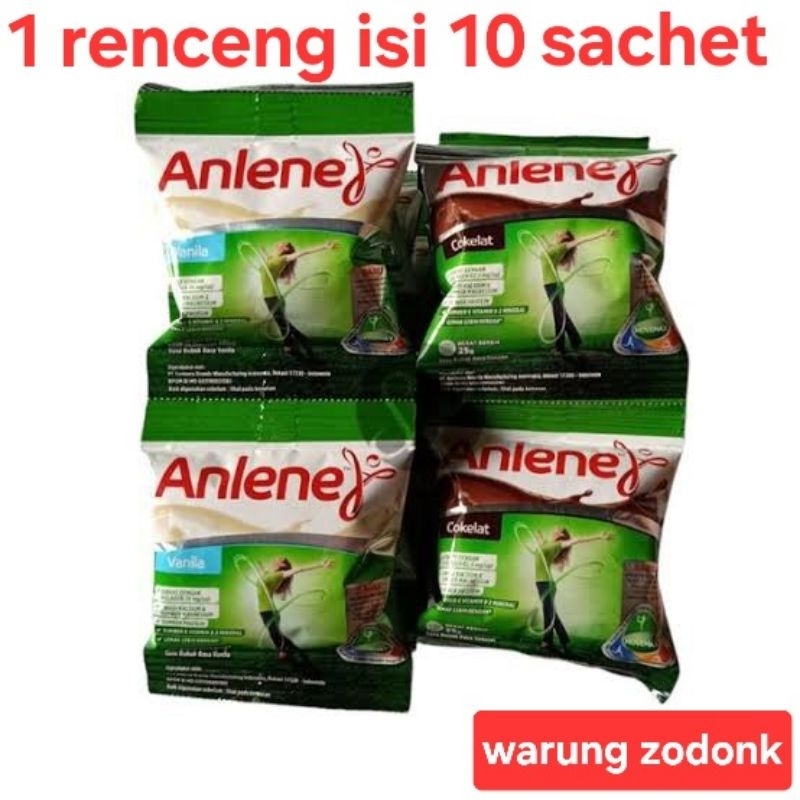 

anlene sachet gold dan actifit 1 renceng isi 10 pcs coklat vanila - tulang sendi dan otot