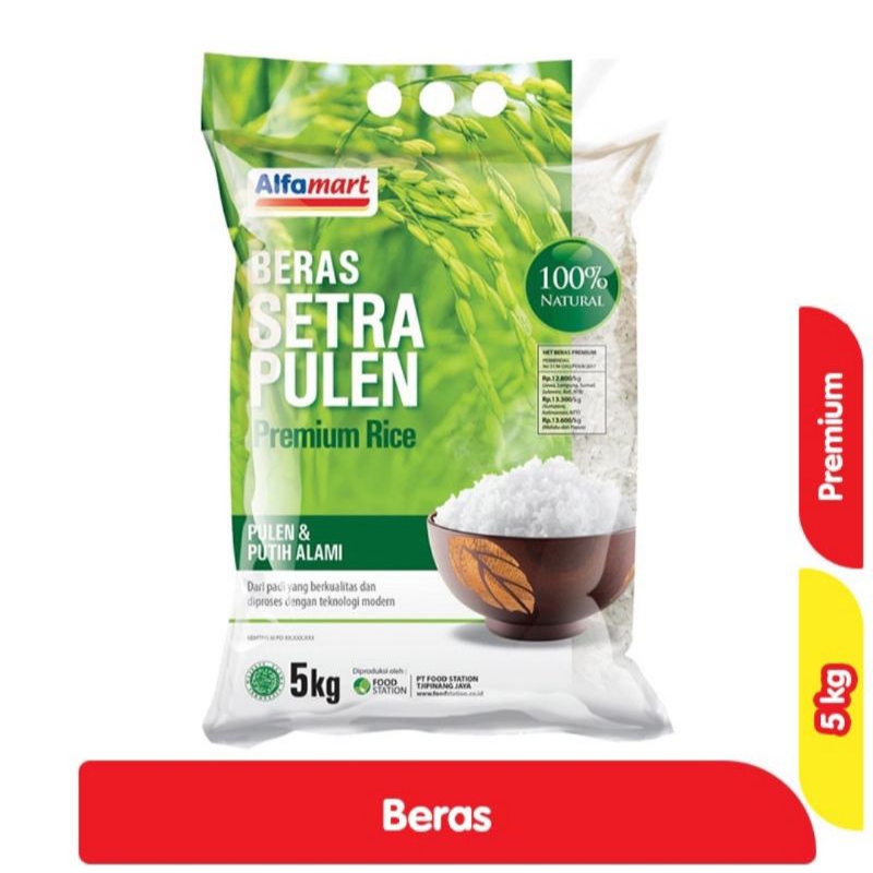 

Beras Setra Pulen Alfamart 5 Kg