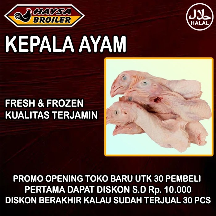 

KEPALA AYAM 1 Kg KHusus Instant CImahi Bandung