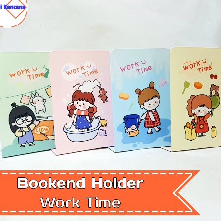 

Hematku Pembatas Buku Besi Bookend Holder Book Stand Work TimePembatas buku