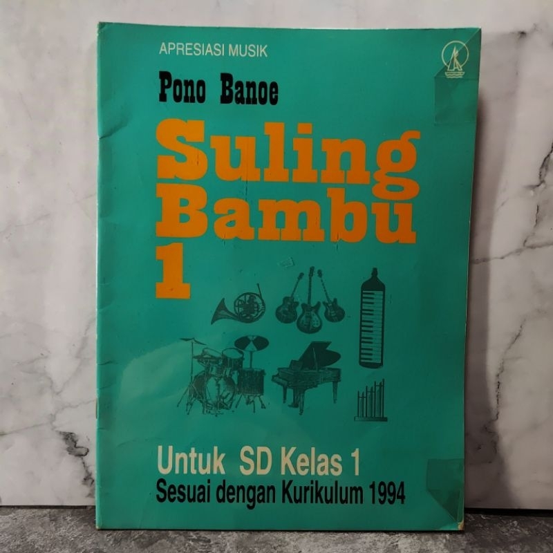 Buku Suling Bambu 1, kelas 1, I, SD, Pono Banoe, Kanisius, kurikulum 1994