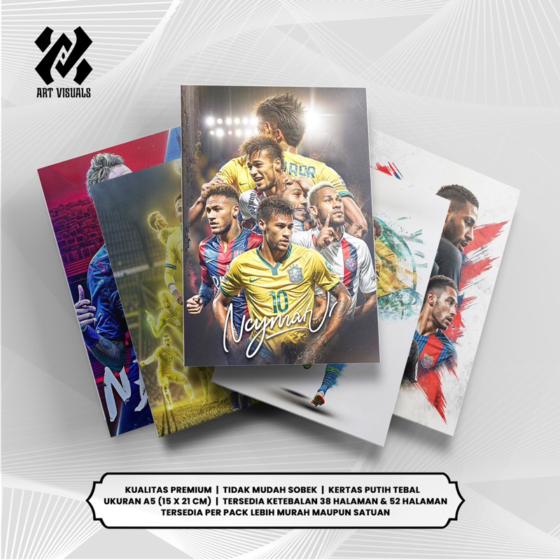 

Buku Tulis Custom Tema SEPAKBOLA NEYMAR JUNIOR Terlengkap Termurah Model Bebas Pilih Foto / Buku Tulis Sekolah / Buku Catatan