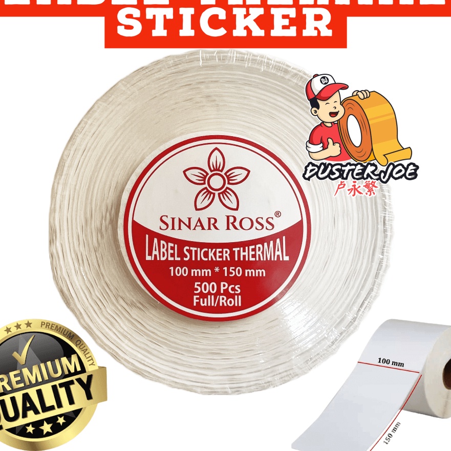 

KI3 Sinar Ross Label Kertas Thermal Barcode 1x15 isi 5 LEMBAR PER 1 ROL