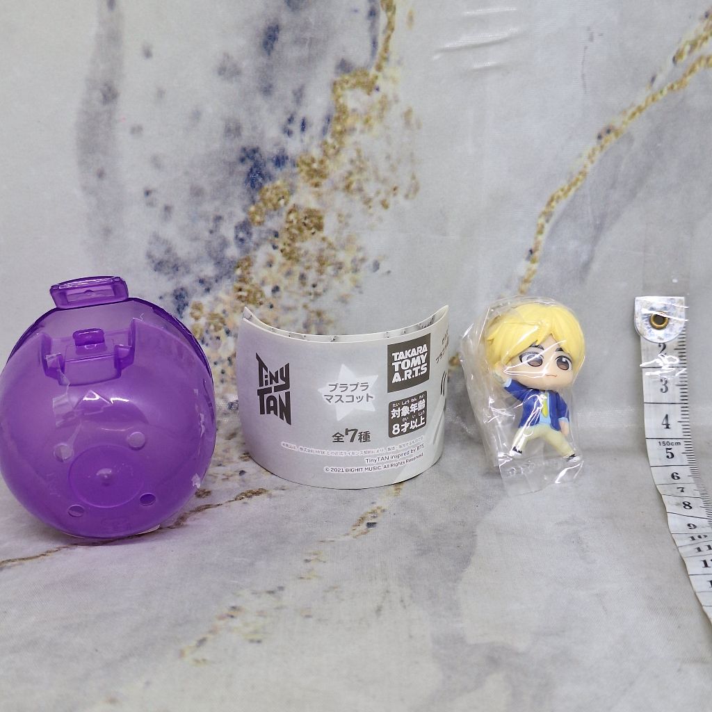 Tinytan Jin Purapura Mascot Keychain BTS Gantungan Kunci Gashapon Gachapon Gacha Tiny Tan
