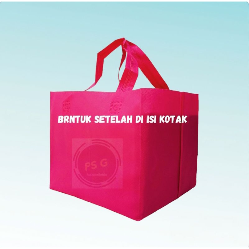 

spounbond box gift hajatan 18x18/press/dus kotak (isi 12pcs)