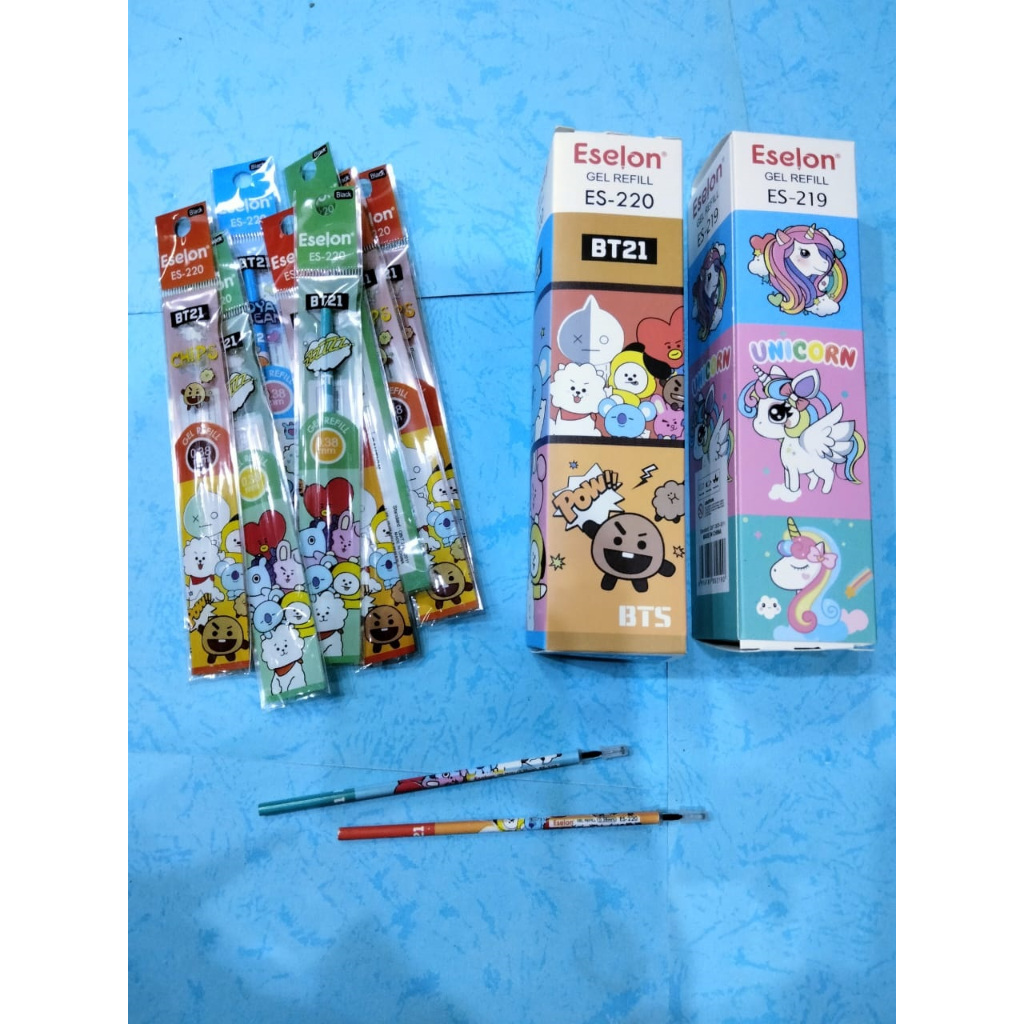 

Eselon Refill pulpen gel BT21 / Refill pulpen gel Unicorn 20pcs