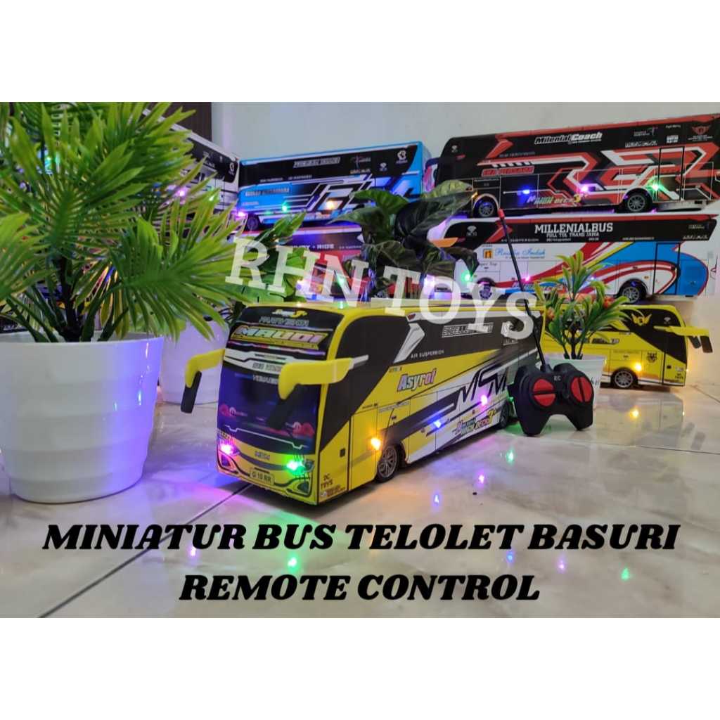 MINIATUR BUS REMOT CONTROL TELOLET BASURI
