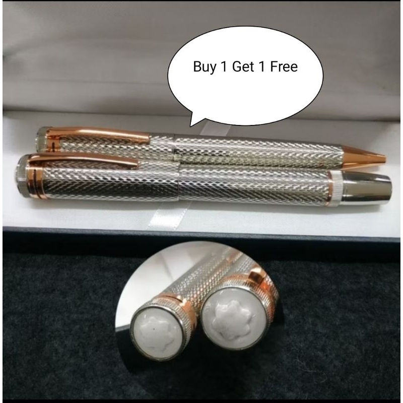 

Buy 1 Get 1 Free (2pen) Mont Blanc Mikka Roller Ball Free Bp Lengkap Dengan Box Exclusive