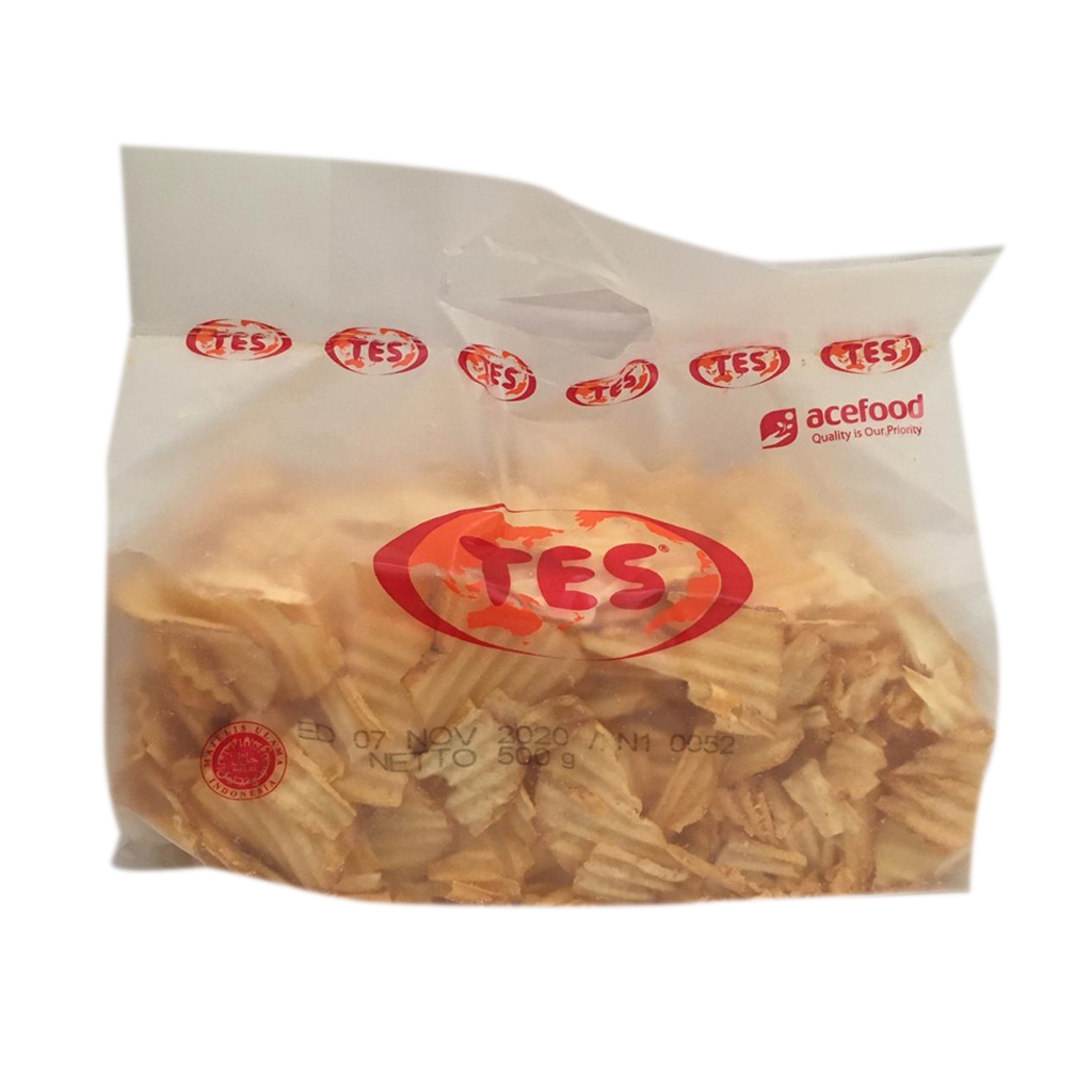 

GROSIR !!! TES KERIPIK SINGKONG RASA KEJU 1 DUS BERAT 2.5 KG