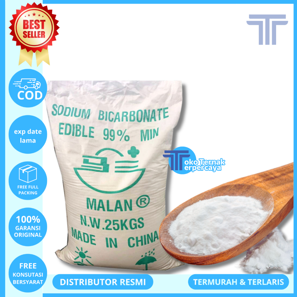 

SODA KUE 25KG - SODIUM BICARBONATE 25KG (1 SAK) - BAKING SODA - Baking Soda Food Grade