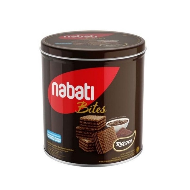

SERENTAK NABATI BITES WAFER KALENG 287g COKELAT Hampers Lebaran Jajan Lebaran parcel lebaran