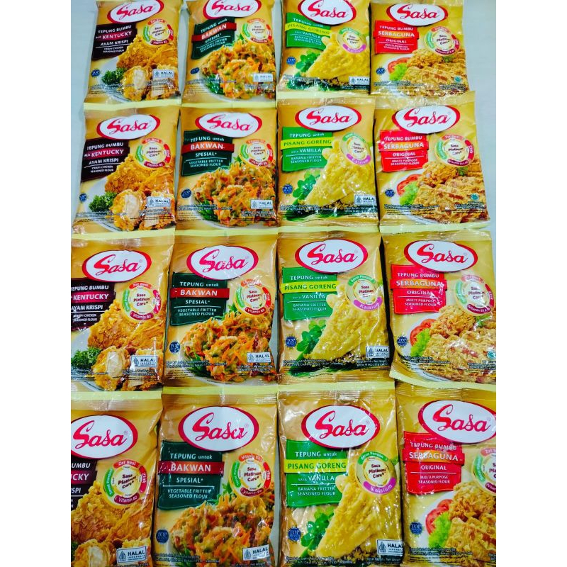 

tepung sasa lengkap isi 16 biji*