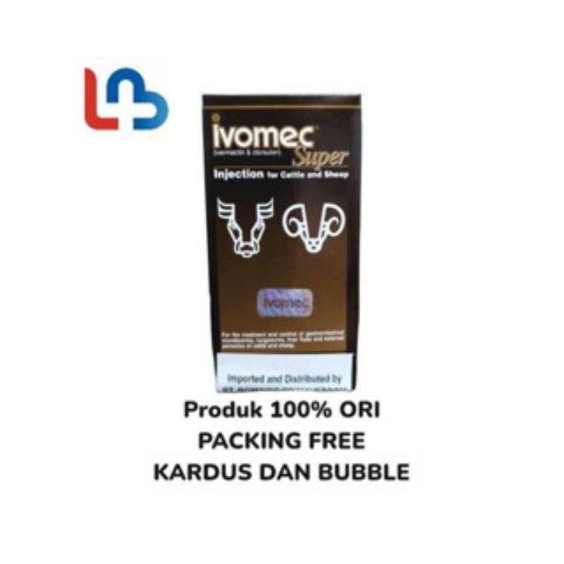 IVOMEC SUPER 50 ml - Efektif Basmi Kutu Ektoparasit Endoparasit Hewan Asli Original 100%