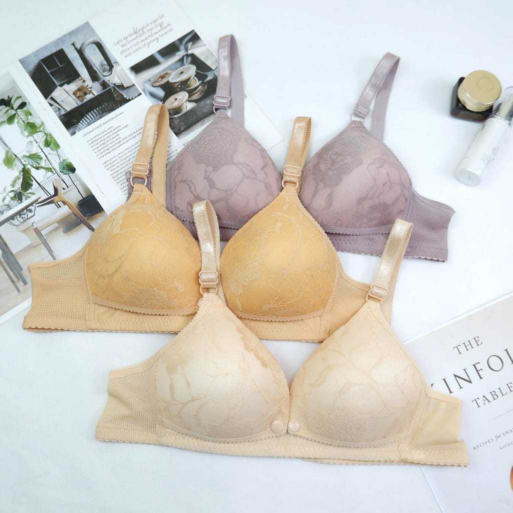 BH menyusui busa sedang kancing depan /WINK E3315