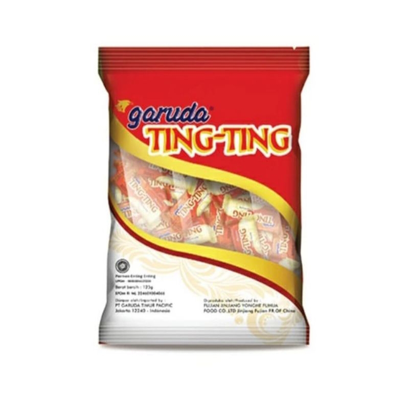 

Garuda Ting - Ting Permen Kacang 125 gram / isi 50 pcs @2.5 g